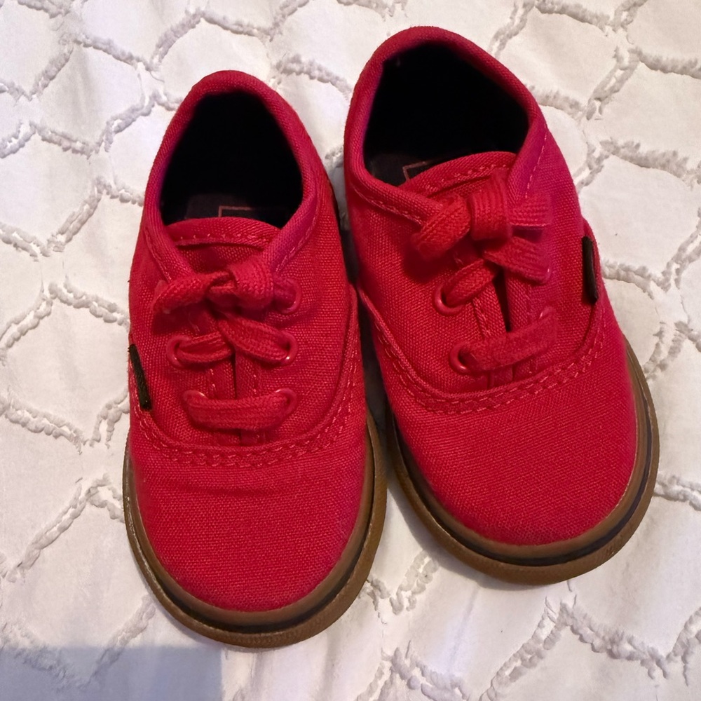 Vans Red Kids Sneakers